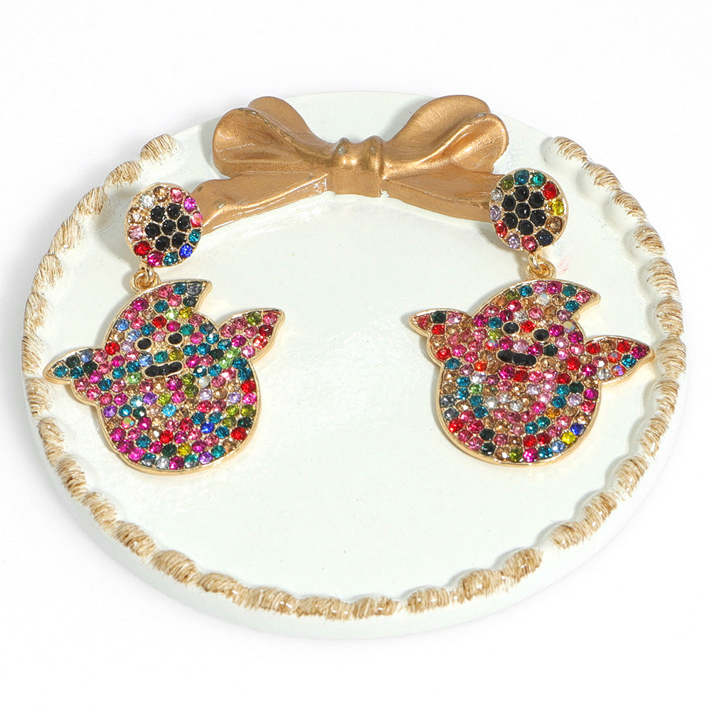 Ghost Rhinestone Earrings E5022