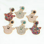Ghost Rhinestone Earrings E5022