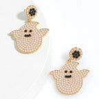 Ghost Rhinestone Earrings E5022