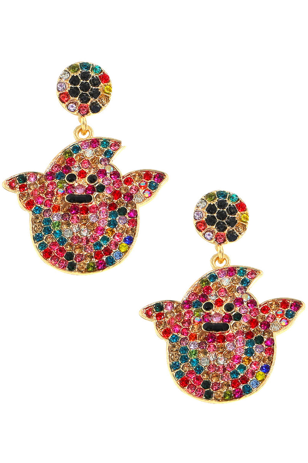 Ghost Rhinestone Earrings E5022