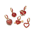 Heart Rhinestone Earrings E5029