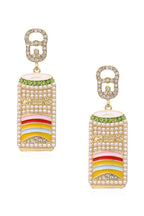 Can Pearl Rhinestone Earrings E5048