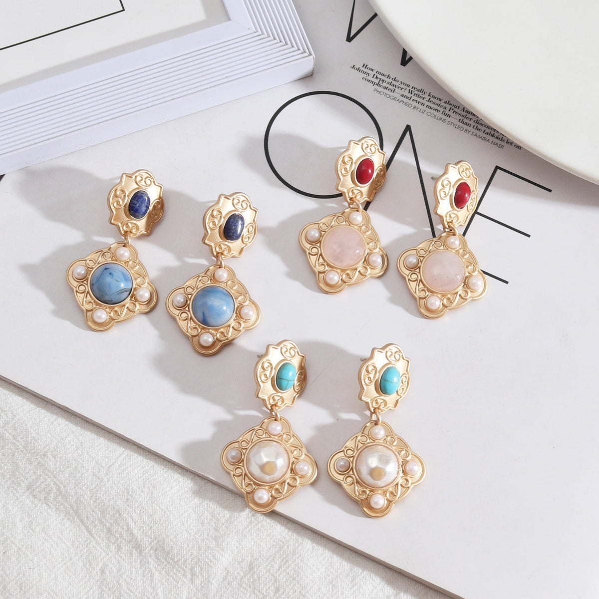 Baroque Pearl Earrings E5058