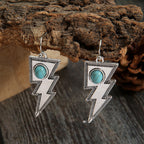 Lightning Turquoise Alloy Earrings E5074