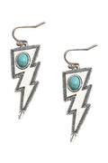 Lightning Turquoise Alloy Earrings E5074