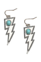Lightning Turquoise Alloy Earrings E5074