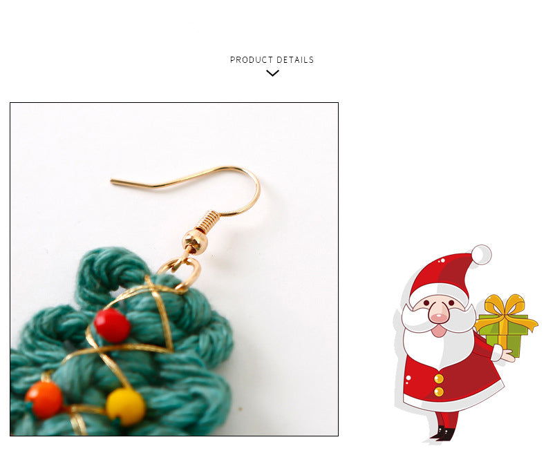 Christmas Tree Tassel Earrings E5085