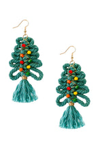 Christmas Tree Tassel Earrings E5085