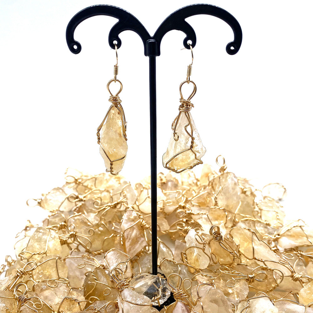 Irregular Natural Stone Earrings E5095