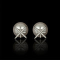Star Rhinestone Pearl Stud Earrings E5108