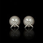 Star Rhinestone Pearl Stud Earrings E5108