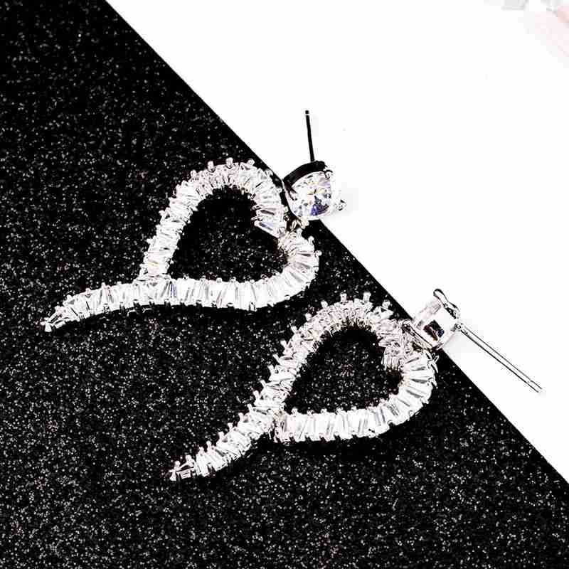 Heart Zircon Earrings E5145