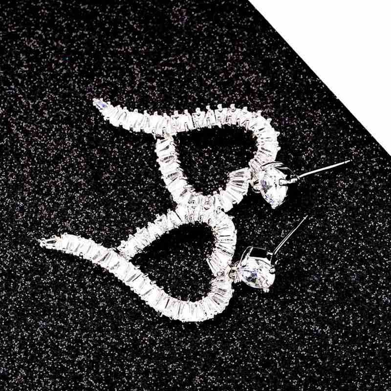 Heart Zircon Earrings E5145