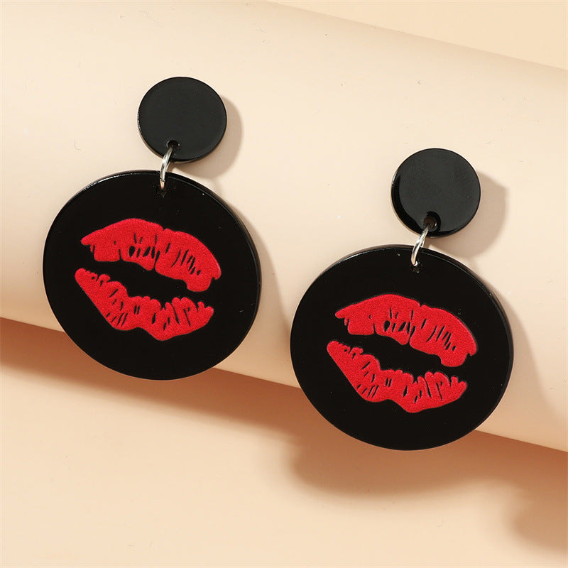Lip Acrylic Earrings E5161