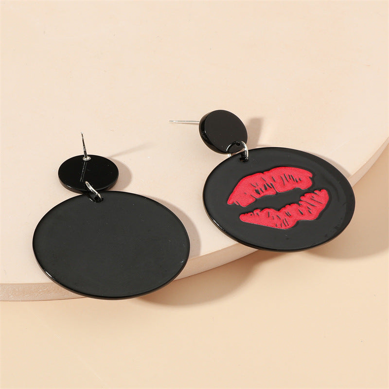Lip Acrylic Earrings E5161