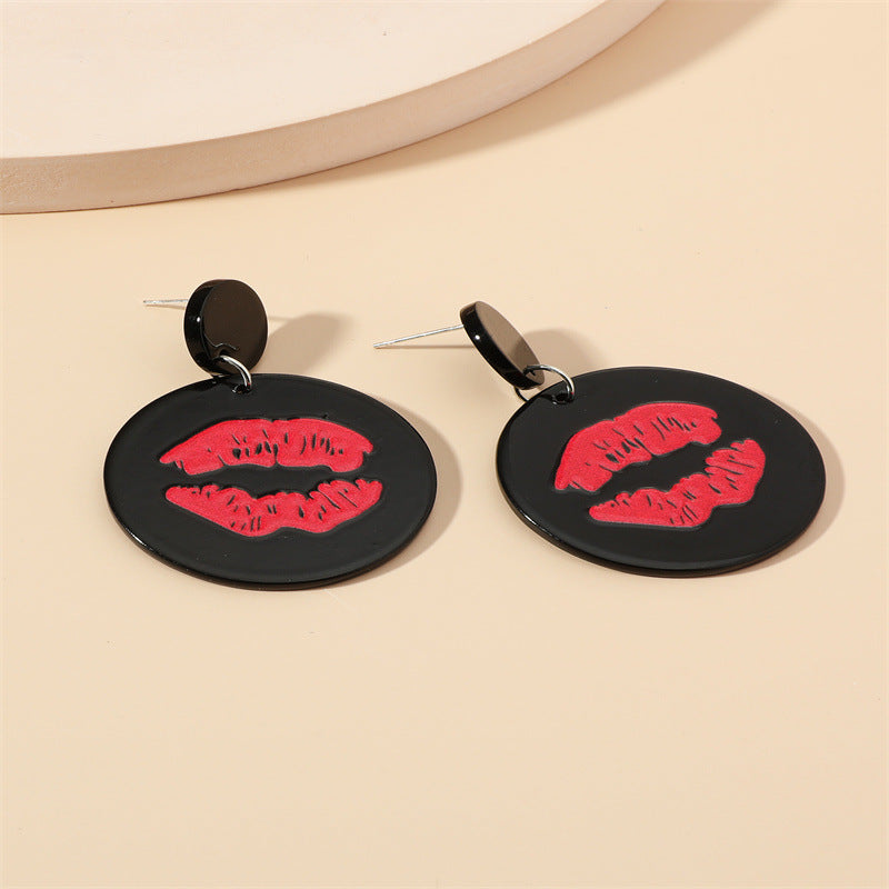 Lip Acrylic Earrings E5161