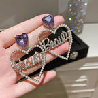 Heart Rhinestone Earrings E5215