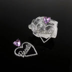Heart Rhinestone Earrings E5215