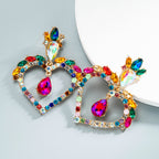 Heart Rhinestone Earrings E5222