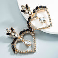 Heart Rhinestone Earrings E5222