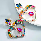 Heart Rhinestone Earrings E5222