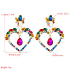 Heart Rhinestone Earrings E5222