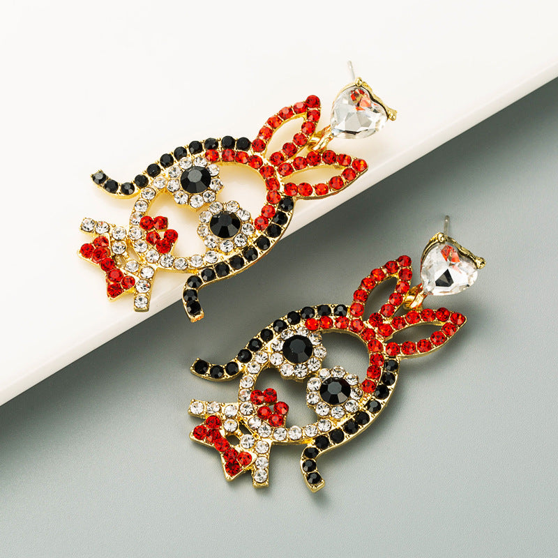 Girl Rhinestone Earrings E5224