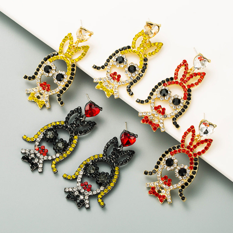 Girl Rhinestone Earrings E5224