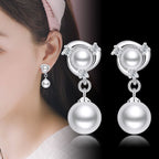 Pearl Rhinestone Earrings E5258