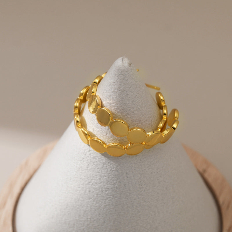 Alloy Hoop Earrings E5316