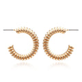 Spiral Alloy Hoop Earrings E5331