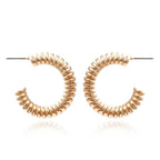 Spiral Alloy Hoop Earrings E5331