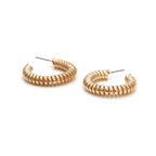 Spiral Alloy Hoop Earrings E5331