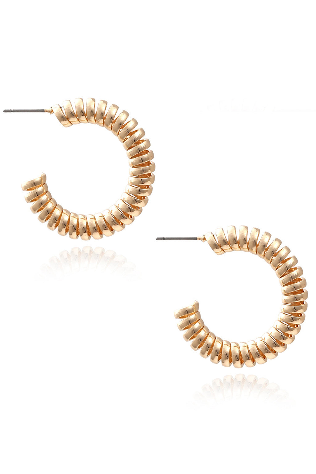 Spiral Alloy Hoop Earrings E5331