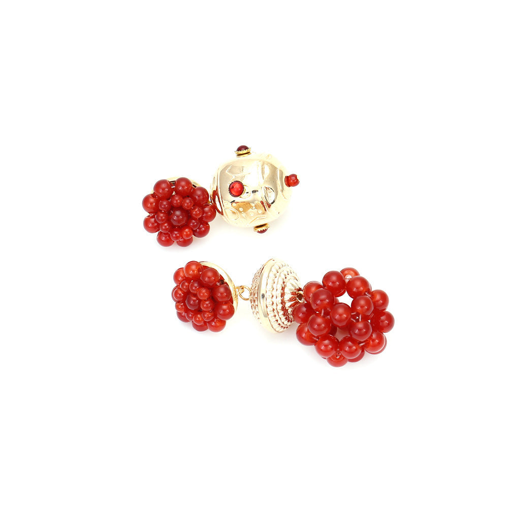Seed Bead Asymmetric Earrings E5332