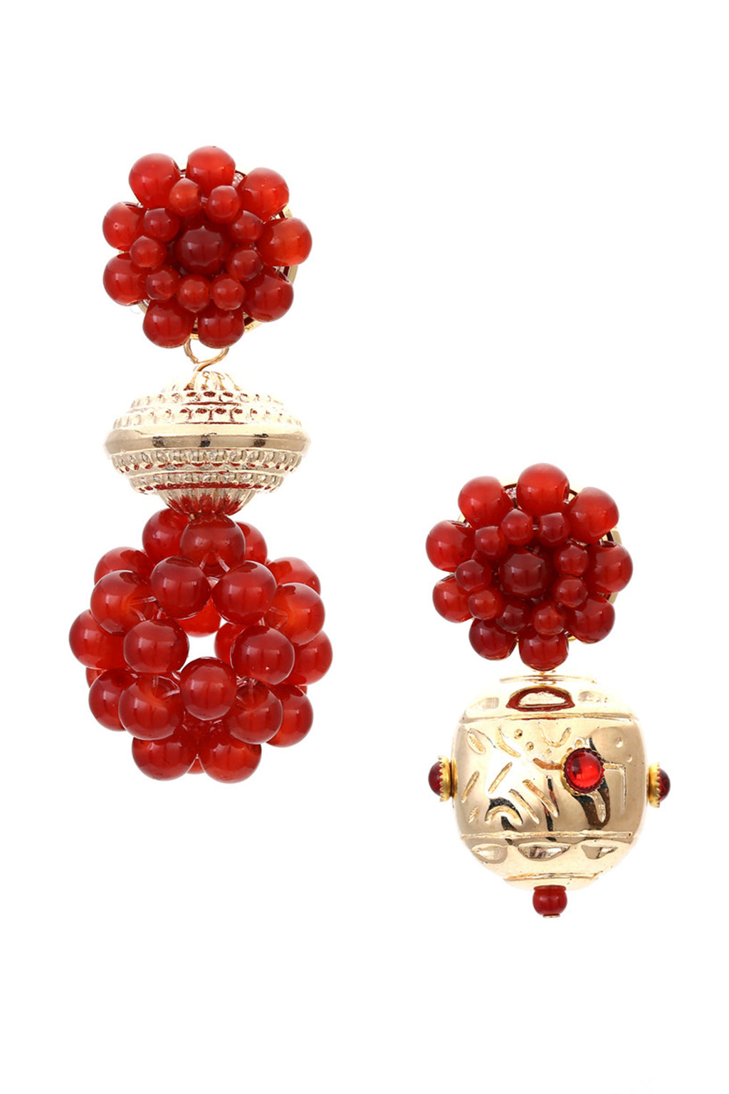 Seed Bead Asymmetric Earrings E5332