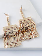 Tassel Rhinestone Earrings E5385