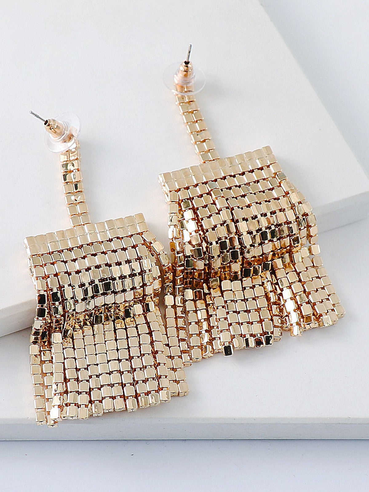 Tassel Rhinestone Earrings E5385