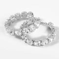 Circle Glass Drill Hoop Earrings E5612