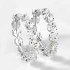 Circle Glass Drill Hoop Earrings E5612
