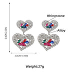 Heart Rhinestone Earrings E5613
