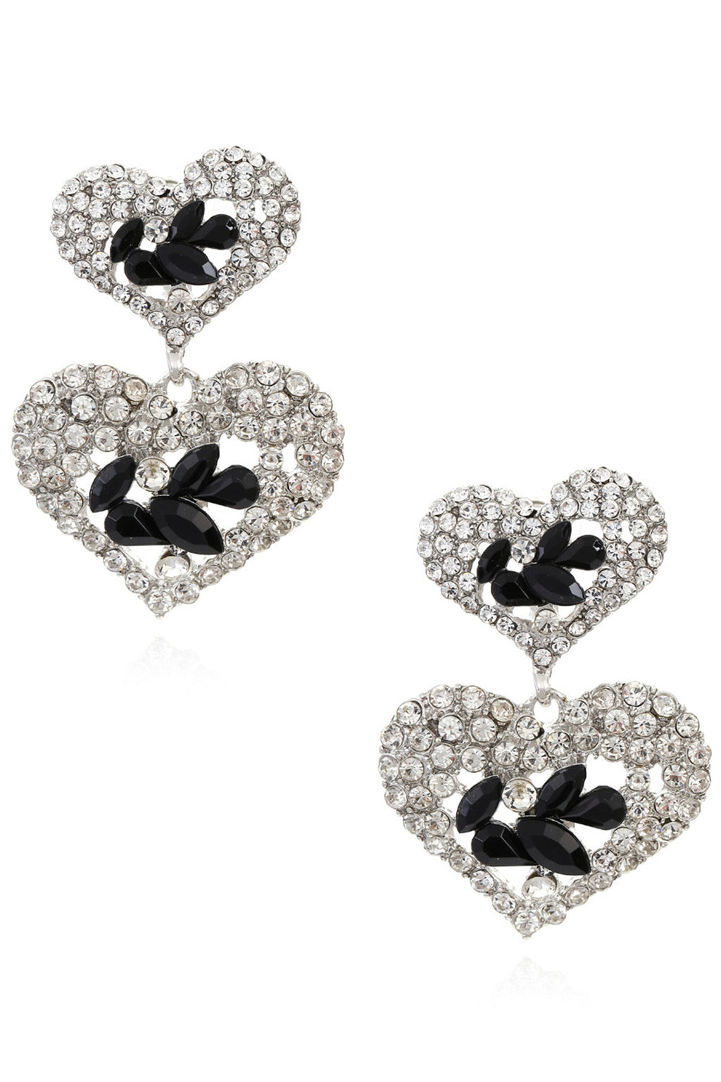 Heart Rhinestone Earrings E5613