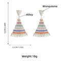 Triangle Rhinestone Earrings E5617