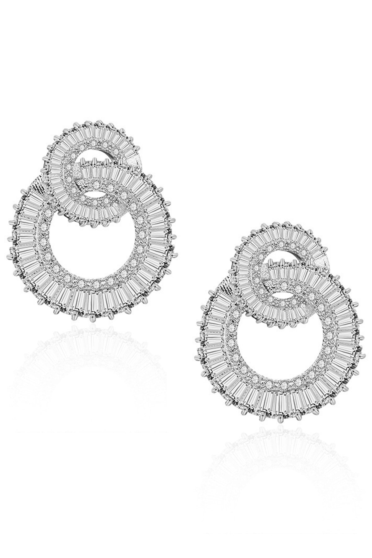 Circle Hoop Zircon Earrings E5737