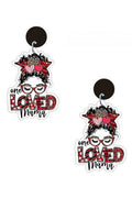 LOVE MAMA Acrylic Earrings E5914