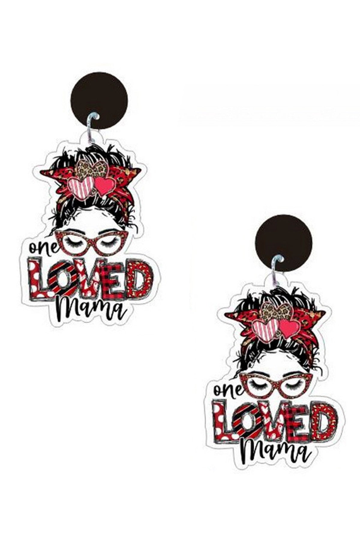 LOVE MAMA Acrylic Earrings E5914