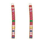 Tassel Cubic Zirconia Earrings E6101