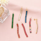 Tassel Cubic Zirconia Earrings E6101