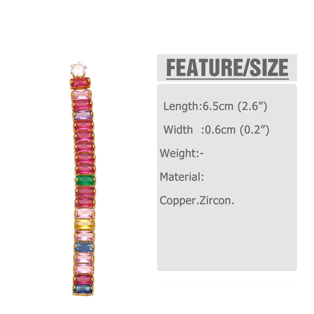 Tassel Cubic Zirconia Earrings E6101