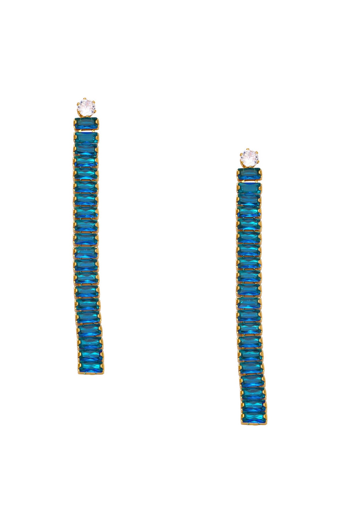 Tassel Cubic Zirconia Earrings E6101